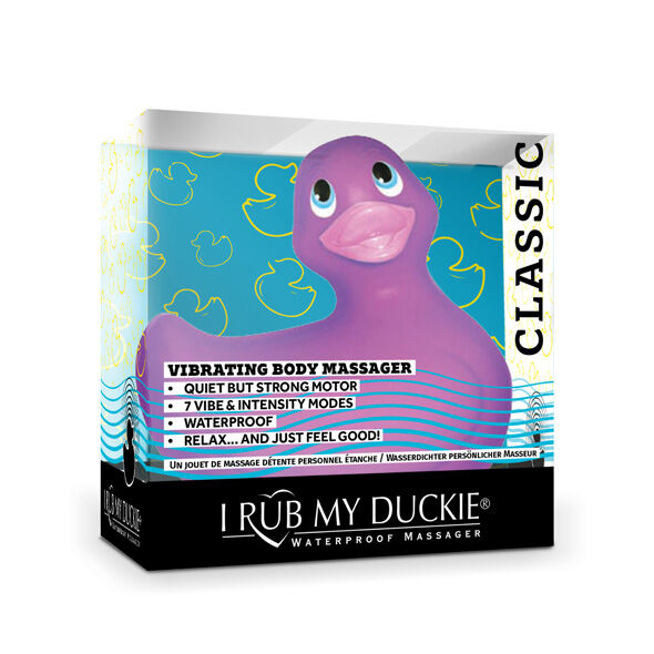 BIG TEASE TOYS - I RUB MY DUCKIE CLASSIC VIBRATING DUCK ROXO - Imagem 3