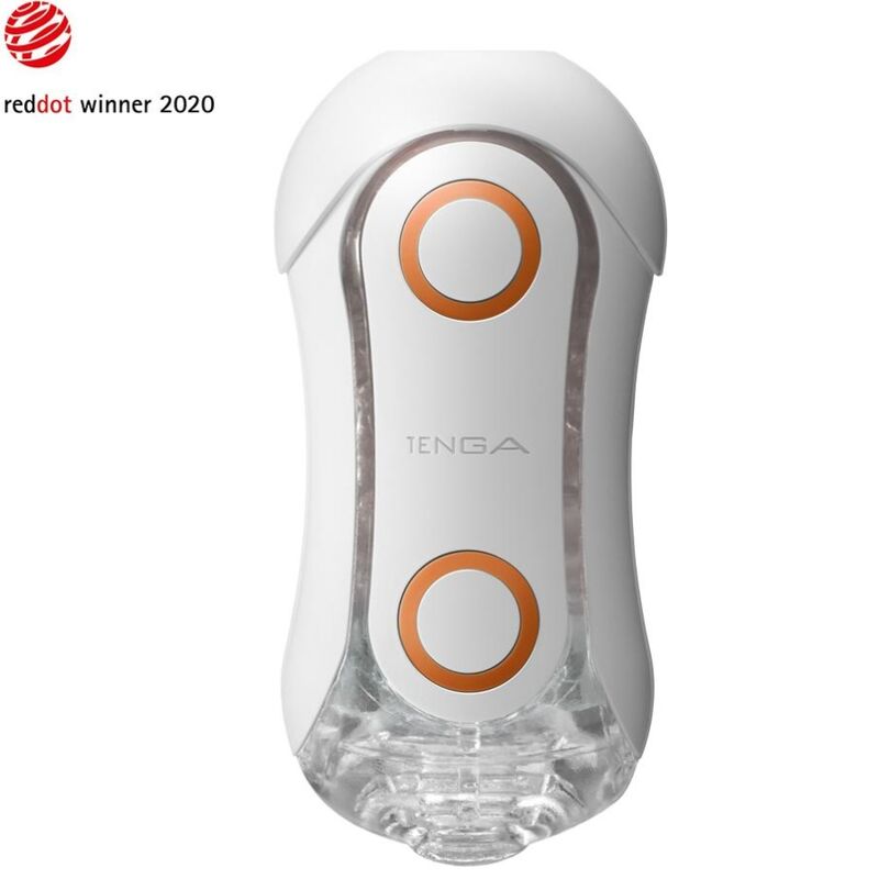 TENGA - FLIP ORB STRONG CRASH MASTURBATOR BRANCO E LARANJA - Imagem 3