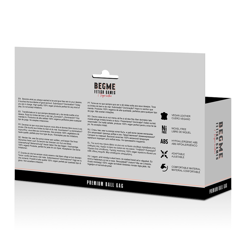 BEGME - BLACK EDITION BOLA GAG VEGAN COURO - Imagem 5