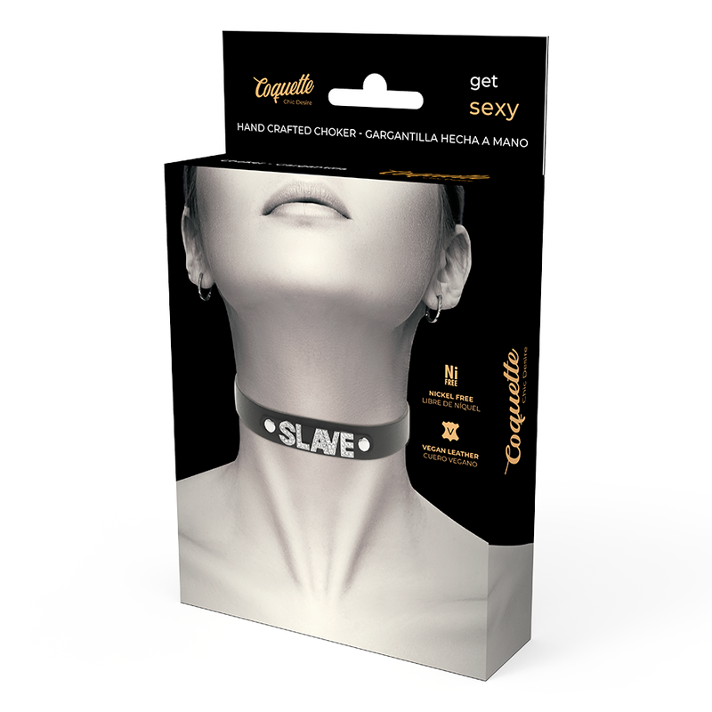 COQUETTE CHIC DESIRE - GARGANTILHA DE COURO VEGANO SLAVE - Imagem 4