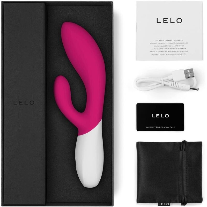 LELO - INA WAVE 2 VBRADOR LUXO ESPECIAL MOVIMENTO CERISE - Imagem 3