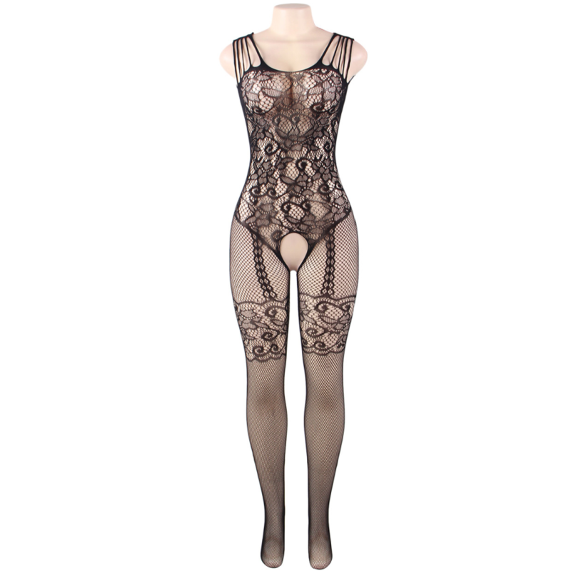 QUEEN LINGERIE - BODYSTOCKING COM ABERTURA FLOR S/L - Imagem 5