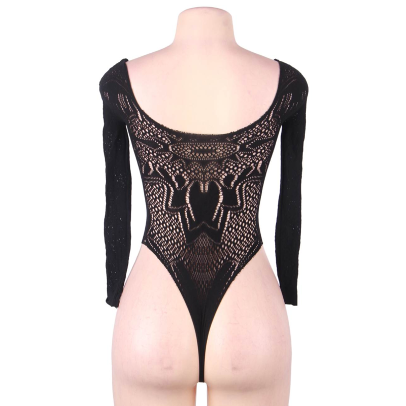 QUEEN LINGERIE - TEDDY MANGA COMPRIDA S/L - Imagem 5