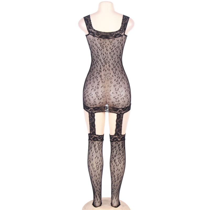 QUEEN LINGERIE - BODYSTOCKING ESTILO LEOPARDO S/L - Imagem 4