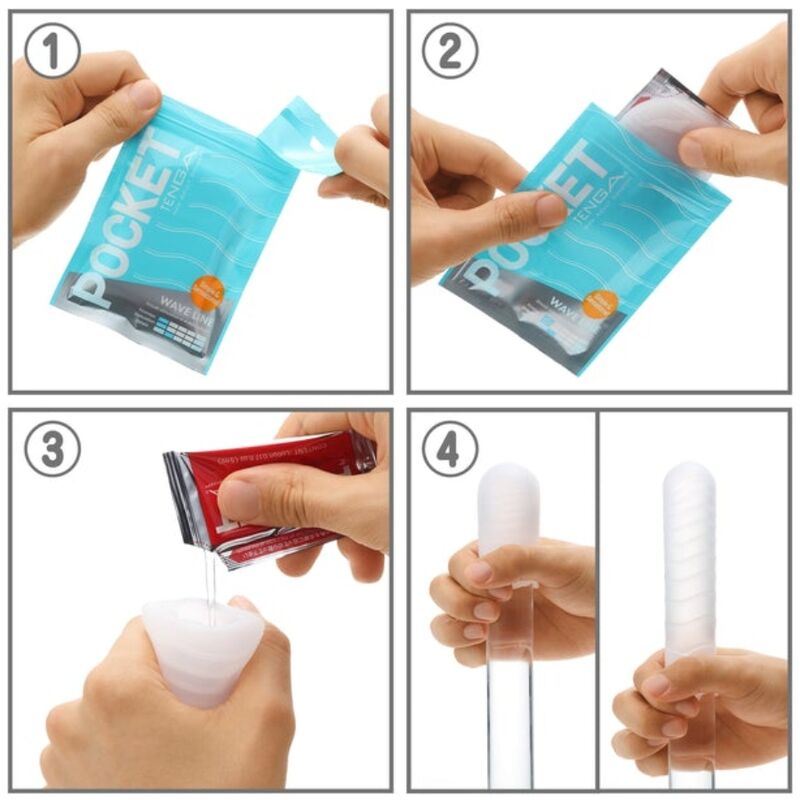 TENGA - MASTURBADOR DE BOLSO SPARK BEARDS - Imagem 4