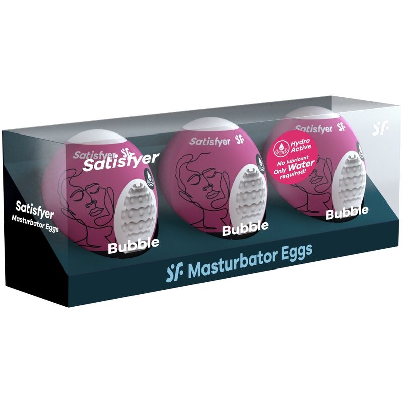 SATISFYER - 3 OVOS MASTURBADOR BUBBLE - Imagem 2