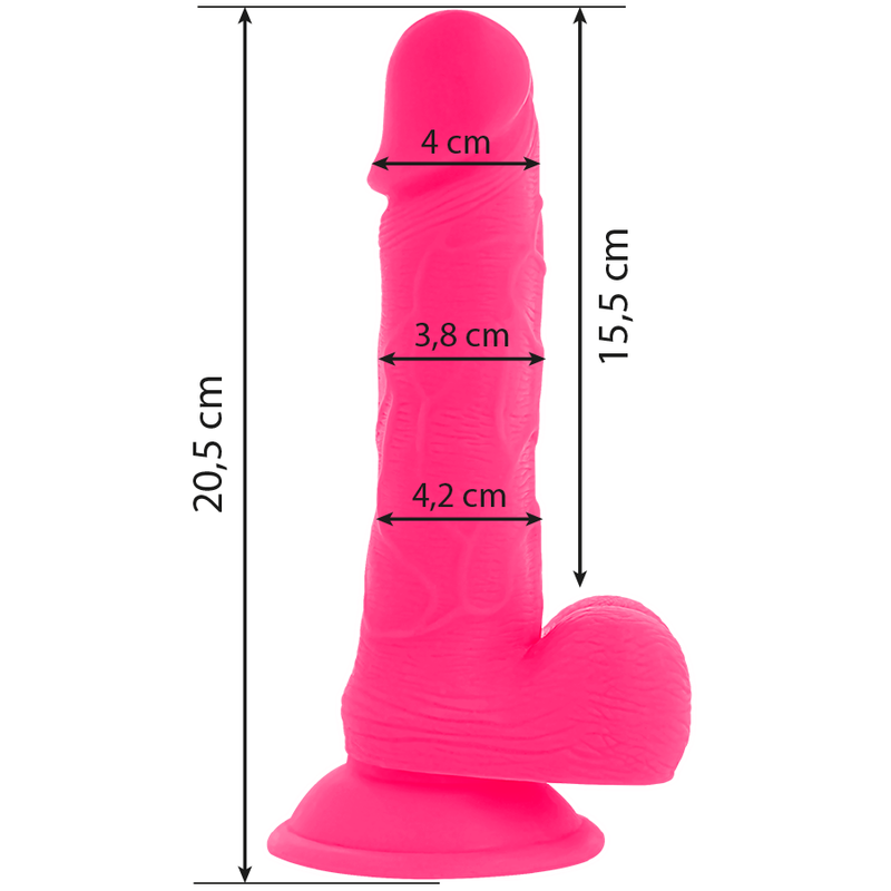 DIVERSIA - VIBRAO FLEXÍVEL DIVERSIA ROSA 20.5 CM -O- 4.2 CM - Imagem 3