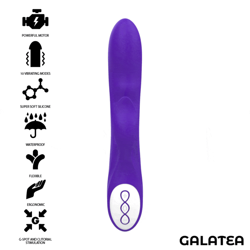 GALATEA - VIBRADOR GALO LILAC COMPATÍVEL COM A TECNOLOGIA WATCHME WIRELESS
