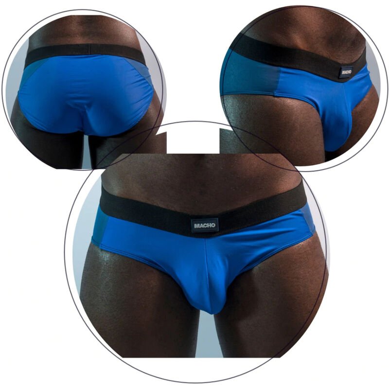 MACHO - CUECA MS23A AZUL CORES S/M