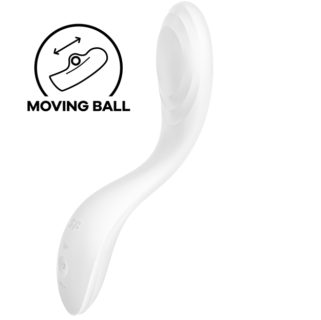 VIBRADOR DE PONTO G DE PRAZER SATISFYER RROLLING - BRANCO