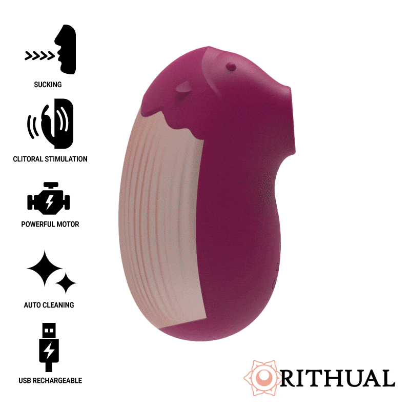 RITHUAL SHUSHU NOVA GERAÇÃO CLITORAL SUCKER AQUA CERISE