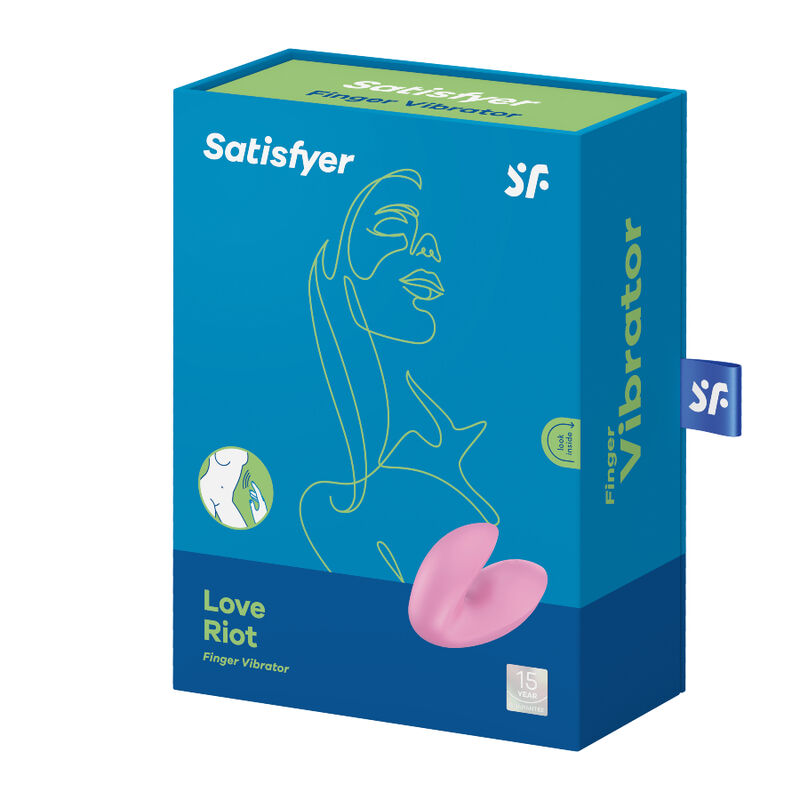 VIBRADOR DE DEDO SATISFYER LOVE RIOT - ROSA - Imagem 4