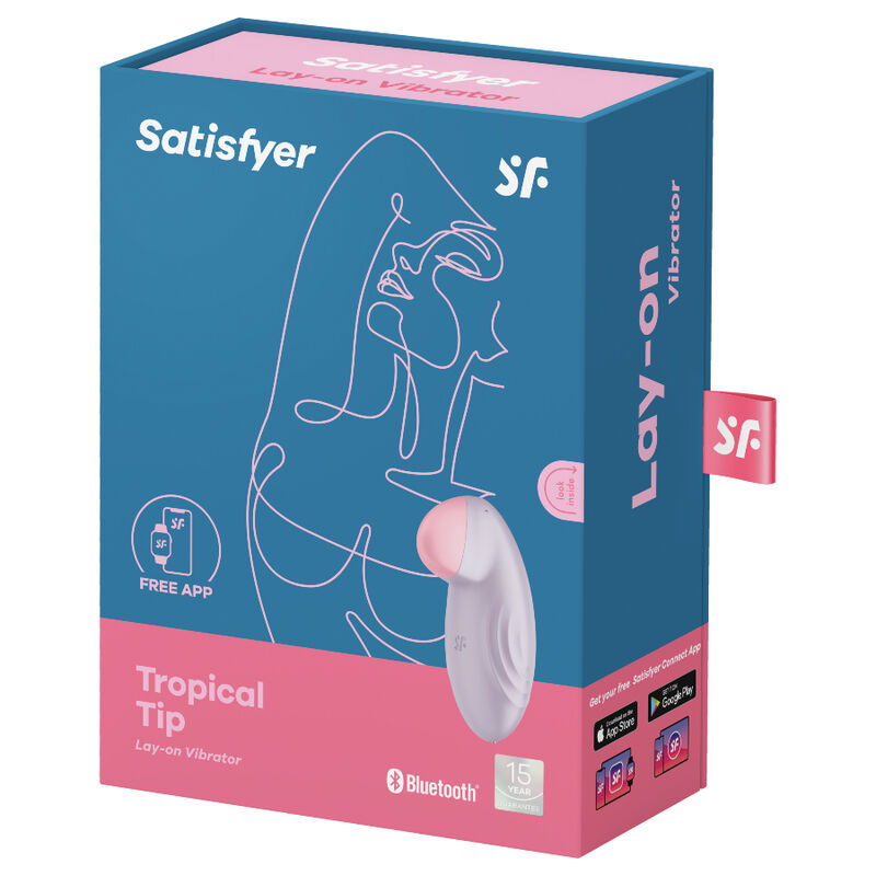 SATISFYER TROPICAL TIP LAY-ON VIBRADOR - LILAC - Imagem 5