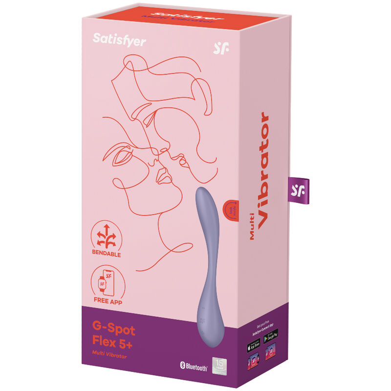 SATISFYER G-SPOT FLEX 5 MULTI VIBRADOR - LILAC - Imagem 5