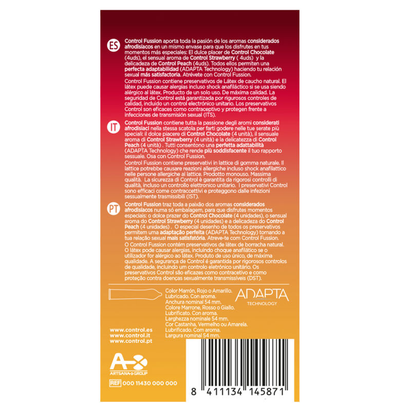 CONTROL - FUSSION CONDOMS 12 UNITS - Imagem 2