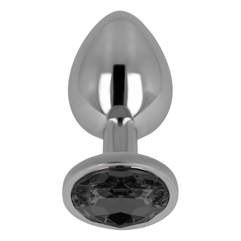 OHMAMA - PLUG ANAL COM CRISTAL PRETO 9 CM - Imagem 2