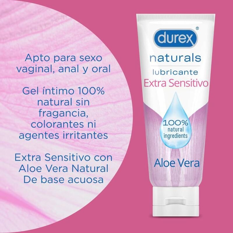 DUREX - LUBRIFICANTE NATURALS EXTRA SENSÍVEL 100 ML - Imagem 4