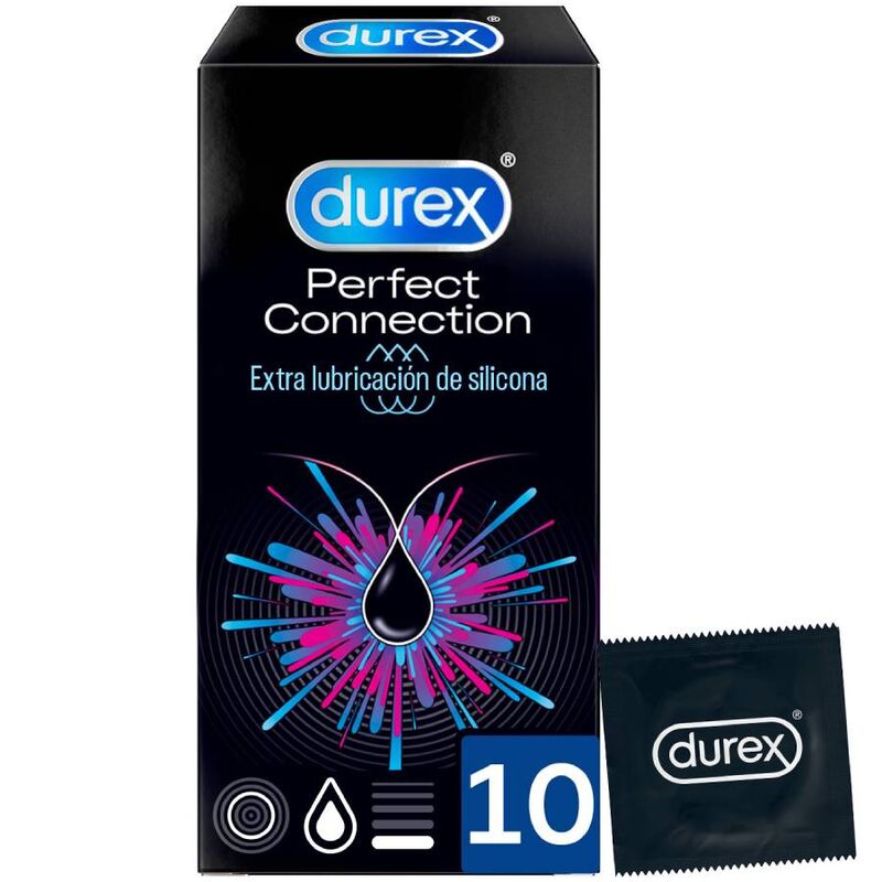 DUREX - CONEXÃO PERFEITA LUBRIFICAÇÃO EXTRA DE SILICONE 10 UNIDADES