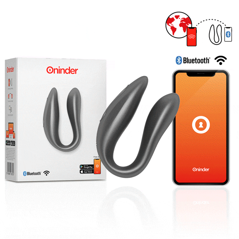 ONINDER? - LISBOA G-SPOT  CLITORAL STIMULATOR BLACK - APLICAÇÃO GRATUITA