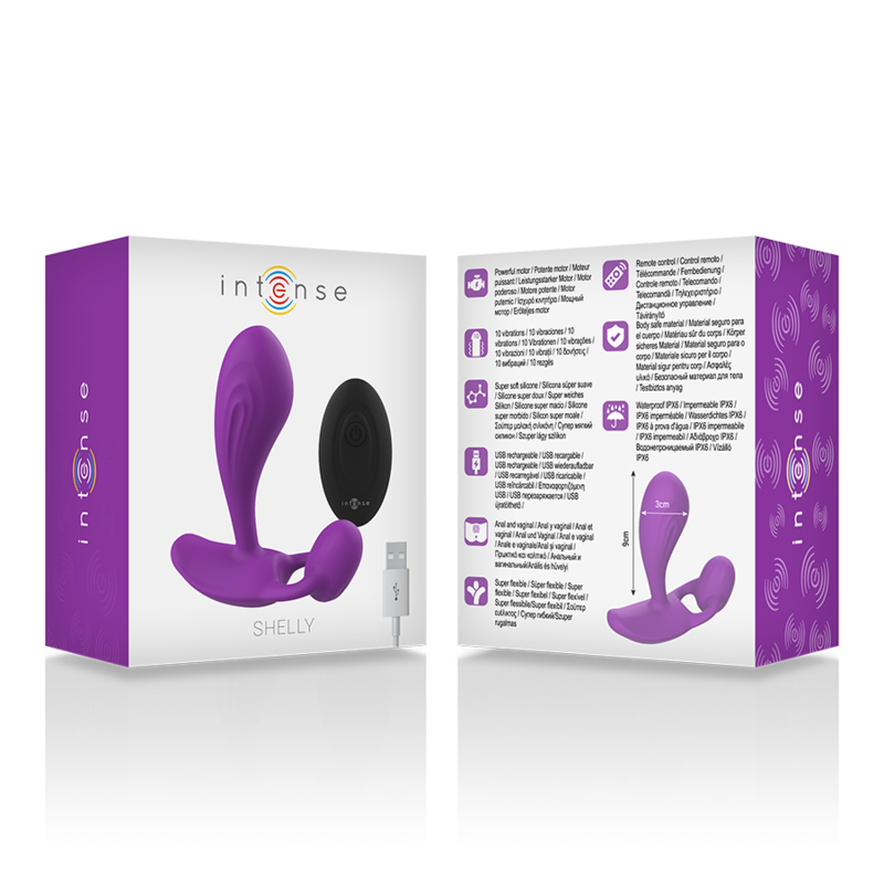 INTENSE - SHELLY PLUG ANAL CONTROLE REMOTO ROXO - Imagem 5