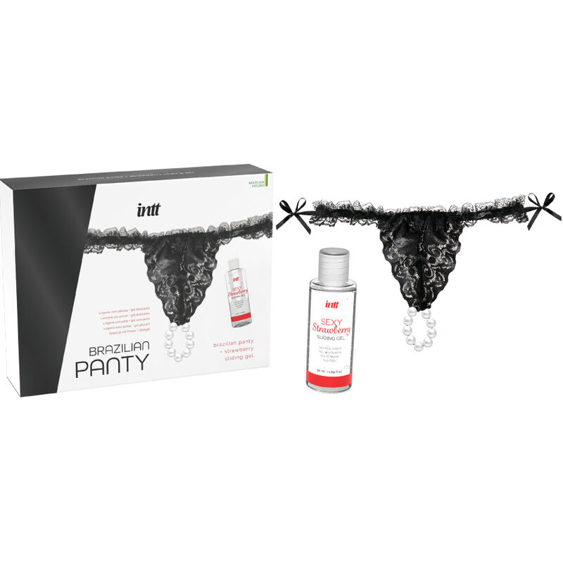 INTT RELEASES - CALÇA PRETA BRASILEIRA COM PÉROLAS E GEL LUBRIFICANTE 50 ML - Imagem 2