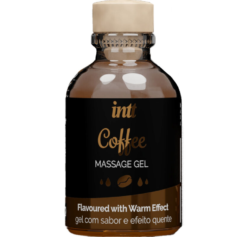 INTT MASSAGE  ORAL SEX - GEL DE MASSAGEM HOT EFFECT SABOR DE CAFÉ