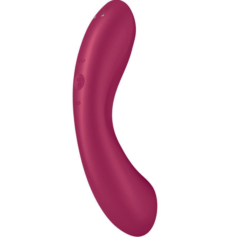 SATISFYER - CURVE TRINITY 1 AIR PULSE VIBRATION RED - Imagem 5