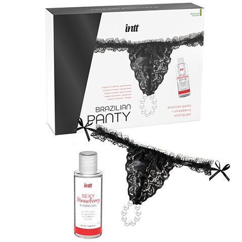 INTT RELEASES - CALÇA PRETA BRASILEIRA COM PÉROLAS E GEL LUBRIFICANTE 50 ML - Imagem 4