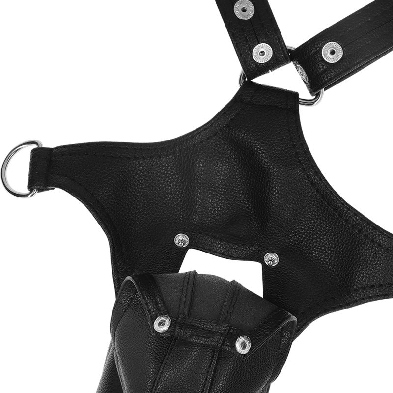 FETISH SUBMISSIVE ATTITUDE - ARNÊS DE COURO ECO EM FORMA DE V PARA HOMEM - Imagem 5