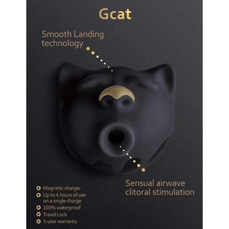 G-VIBE - GCAT MÍSTICO PRETO CLITÓRIS OTADOR - Imagem 2