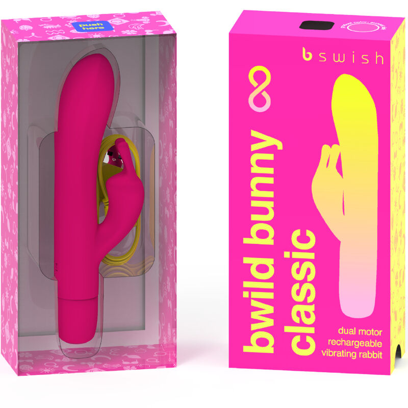 B SWISH - BWILD BUNNY INFINITE CLASSIC RECARREGVEL VIBRADOR ROSA SILICONE - Imagem 2