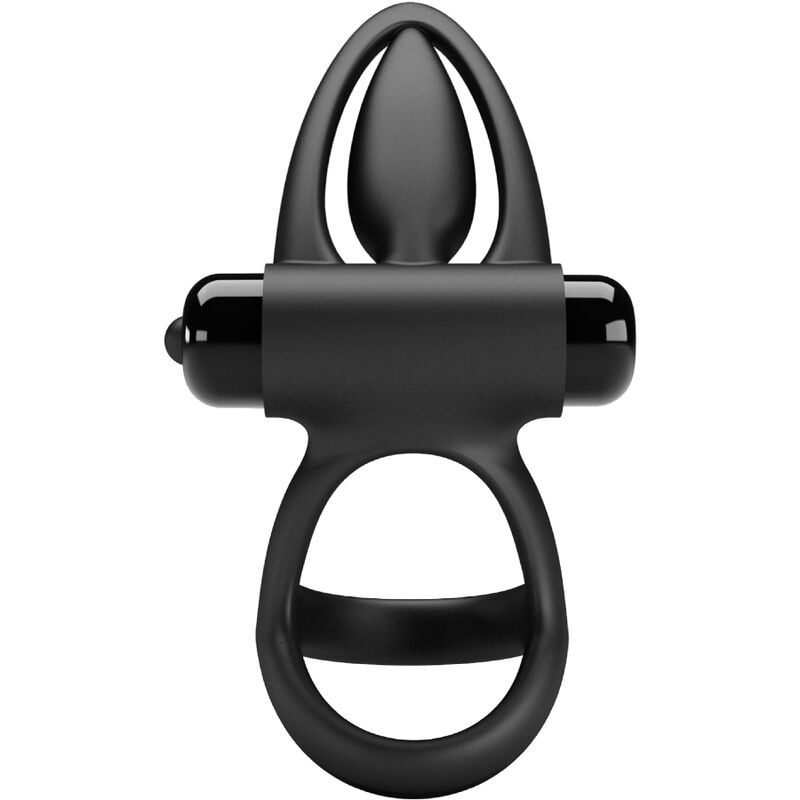 PRETTY LOVE - ANEL VIBRANTE 10 VIBRAÕES SILICONE PRETO - Imagem 4