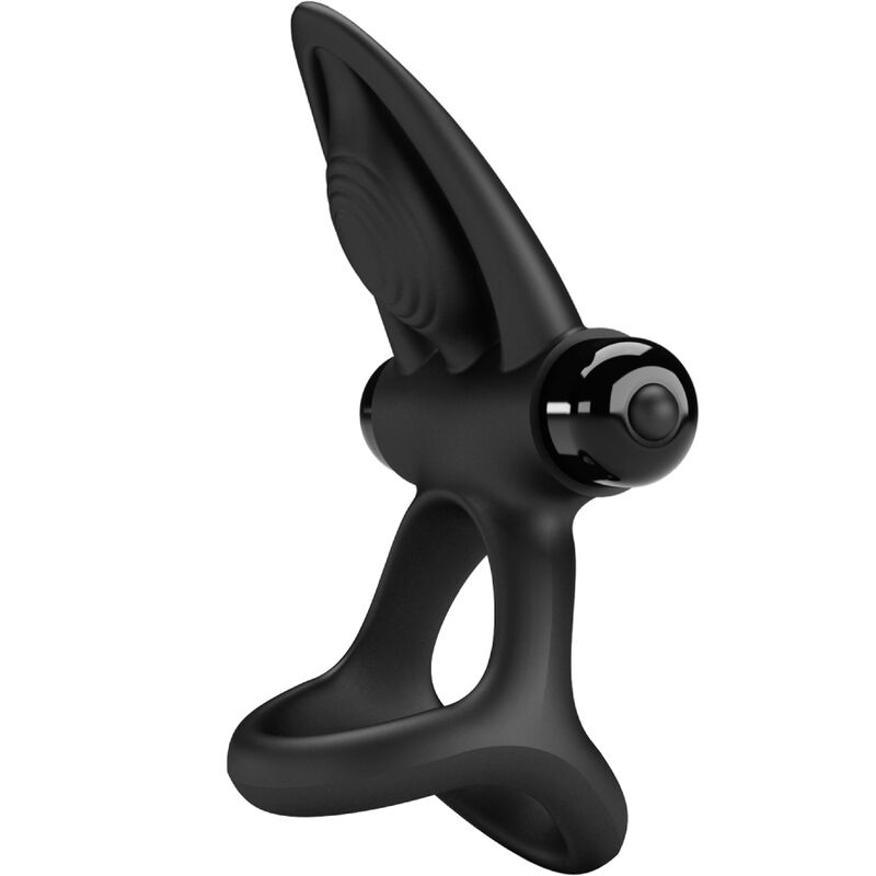 PRETTY LOVE - ANEL VIBRANTE 10 VIBRAÕES SILICONE PRETO - Imagem 2