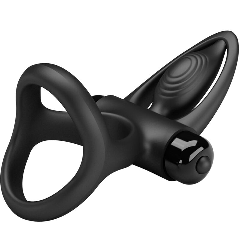 PRETTY LOVE - ANEL VIBRANTE 10 VIBRAÕES SILICONE PRETO - Imagem 5