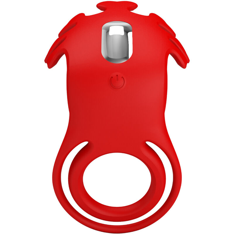 PRETTY LOVE - ANEL VIBRADOR RUBEN 7 VIBRAÕES SILICONE VERMELHO - Imagem 4