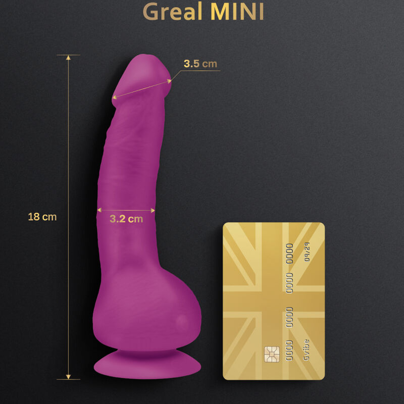 G-VIBE - GREAL MINI FÚCSIA VIBRADOR DE SILICONE DILDO - Imagem 2