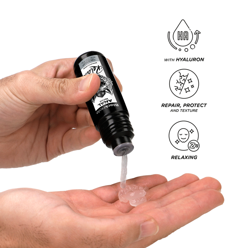 BLACK HOLE - REPARO ANAL RELAX À BASE DE ÁGUA COM HIALURON 30 ML - Imagem 3