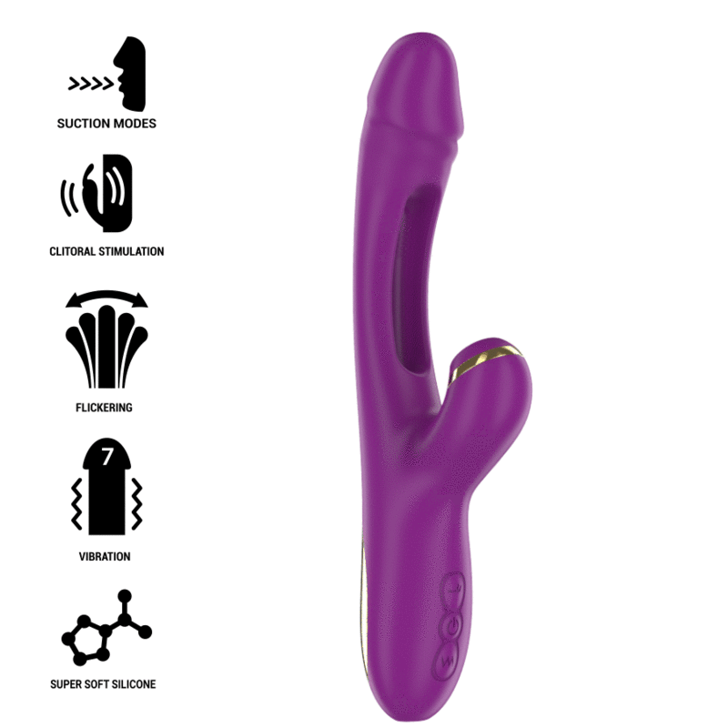 INTENSE - ATENEO VIBRADOR MULTIFUNO RECARREGVEL 7 VIBRAÕES COM LÍNGUA OSCILANTE E SUCO ROXA - Imagem 2