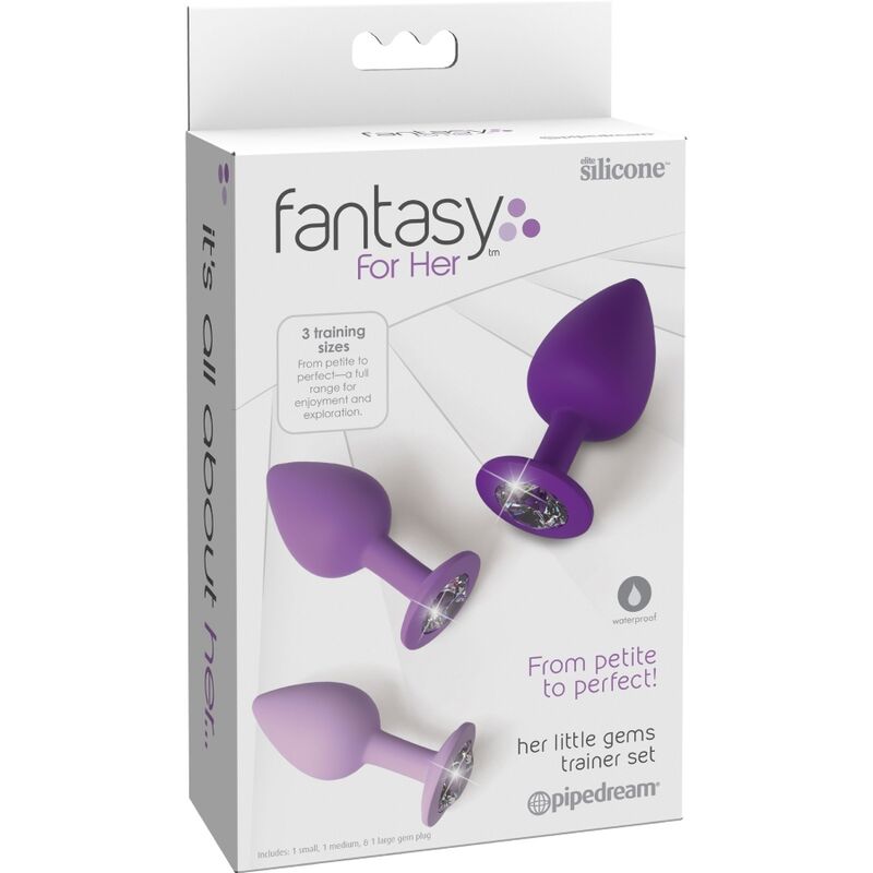FANTASY FOR HER - CONJUNTO DE PLUG ANAL VIOLETA - Imagem 4