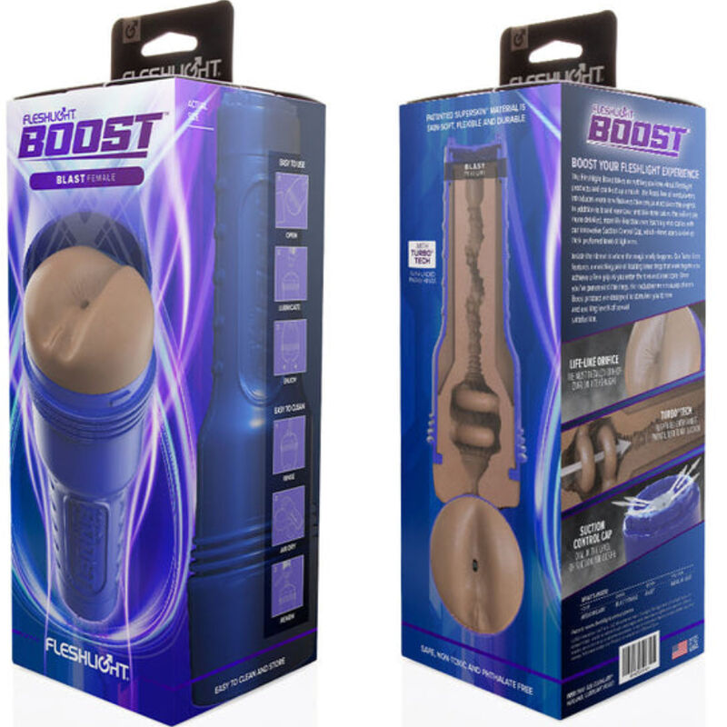 FLESHLIGHT BOOST - ANO BLAST MASTURBADOR FEMININO MD FLESH RP - Imagem 4