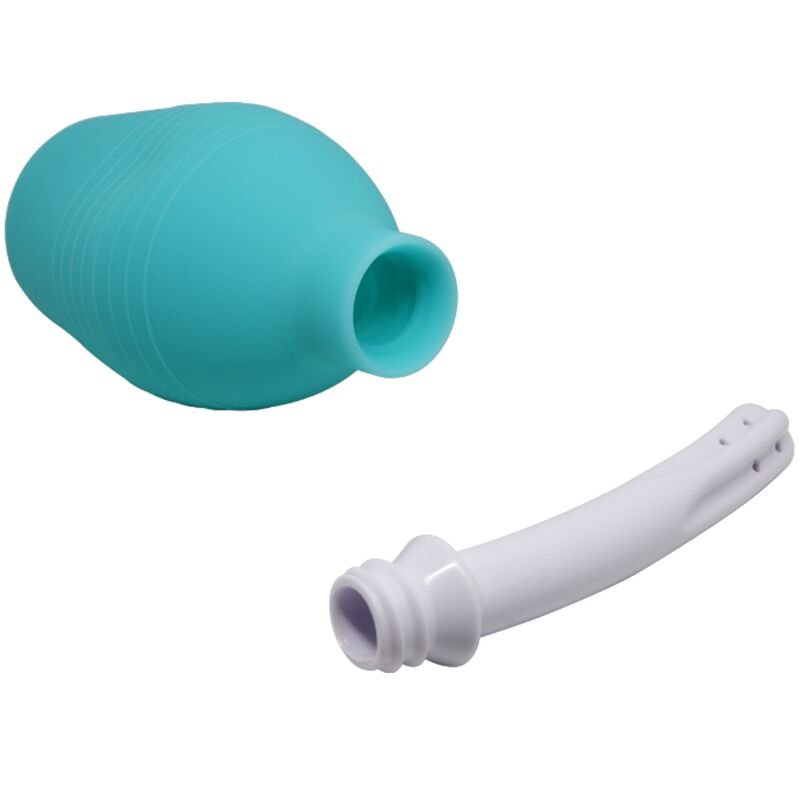 MR PLAY - CHUVEIRO DE BORRACHA ANAL PEAR AZUL - Imagem 4