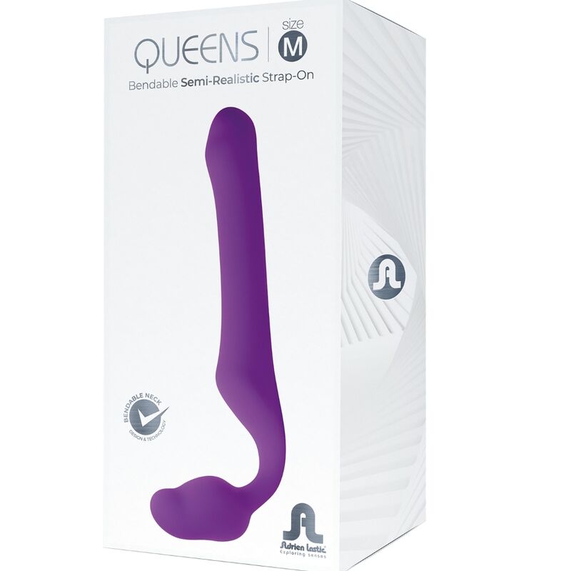 ADRIEN LASTIC - QUEENS STRAP-ON FLEXÍVEL VIOLETA TAMANHO M - Imagem 5