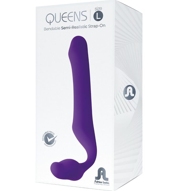 ADRIEN LASTIC - QUEENS STRAP-ON FLEXÍVEL VIOLETA TAMANHO L - Imagem 5