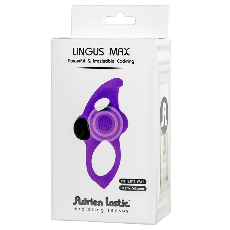 ADRIEN LASTIC - ANEL VIBRADOR LINGUS MAX VIOLETA - Imagem 4