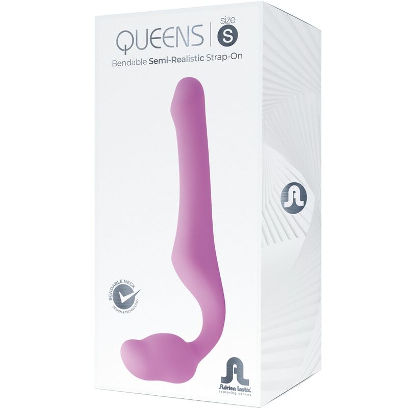 ADRIEN LASTIC - QUEENS STRAP-ON FLEXÍVEL ROSA TAMANHO S - Imagem 5