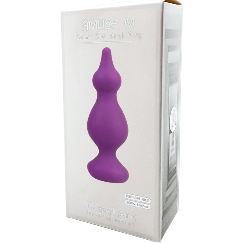 ADRIEN LASTIC - AMUSE ANAL PLUG VIOLETA SILICONE TAMANHO M - Imagem 3