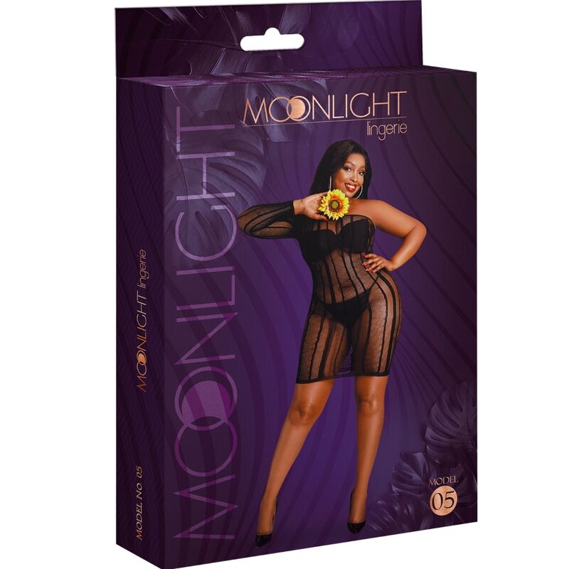 MOONLIGHT - VESTIDO MODELO 5 PRETO PLUS SIZE - Imagem 3