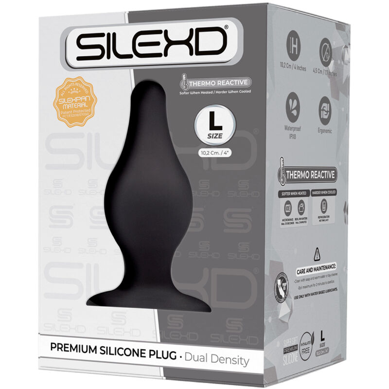 SILEXD - MODELO 2 PLUG ANAL PREMIUM SILEXPAN SILICONE PREMIUM TERMOREATIVO TAMANHO L - Imagem 2