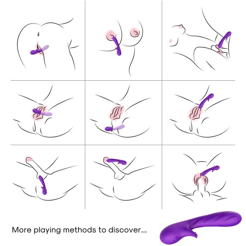 ARMONY - VIBRADOR ROMANCE COM ESTIMULADOR ROXO - Imagem 4