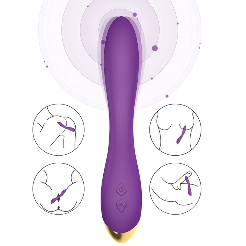 ARMONY - FLAMINGO VIBRADOR MULTIPOSIÇÃO ROXO - Imagem 4
